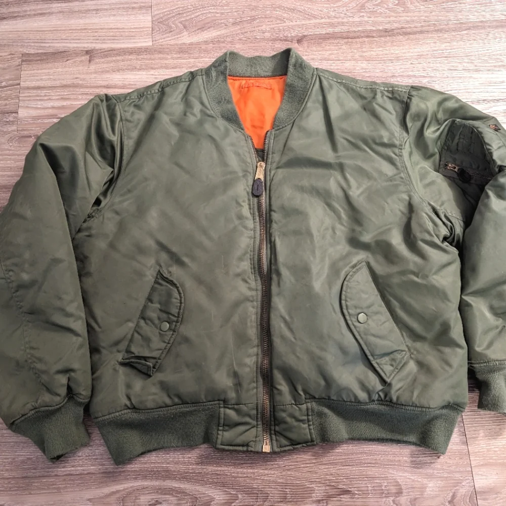 Vintage Rothco green bomber jacket XL - Picture 1 of 6